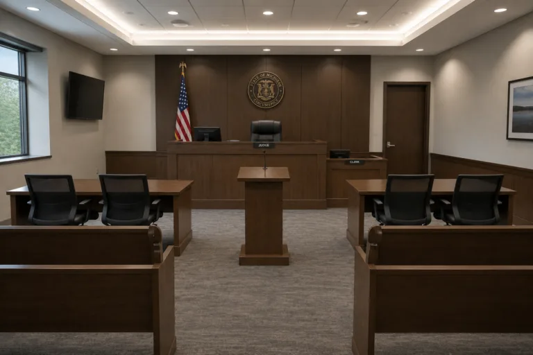 Courtroom in Michigan