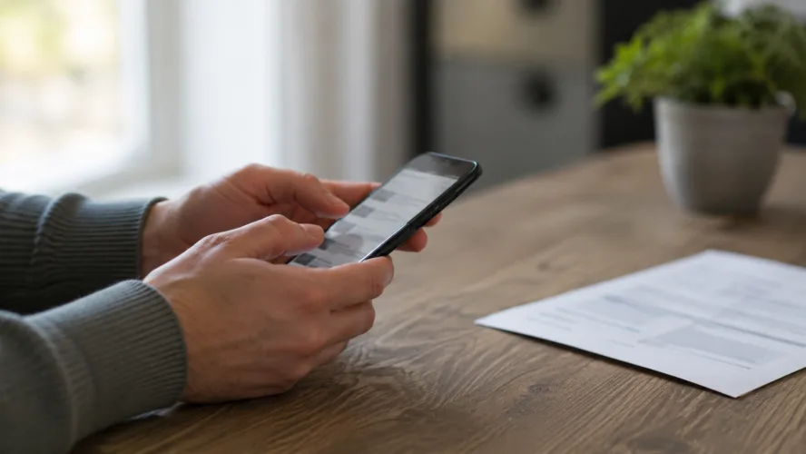 Person researching DUI attorneys on a phone after an arrest in Michigan
