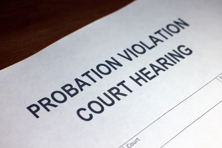 Probation Violation Court Hearing Document