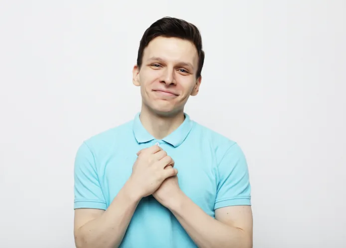 relieved man feeling hopeful after learning first DUI stress in Michigan is manageable