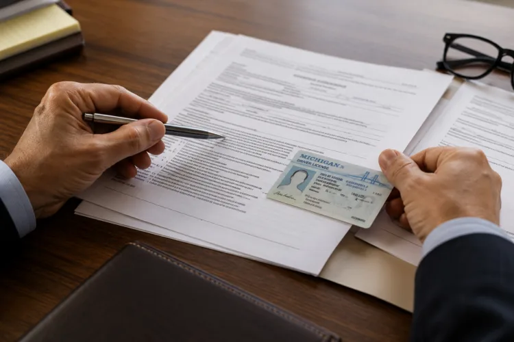 Michigan driver's license held over legal documents during restoration appeal
