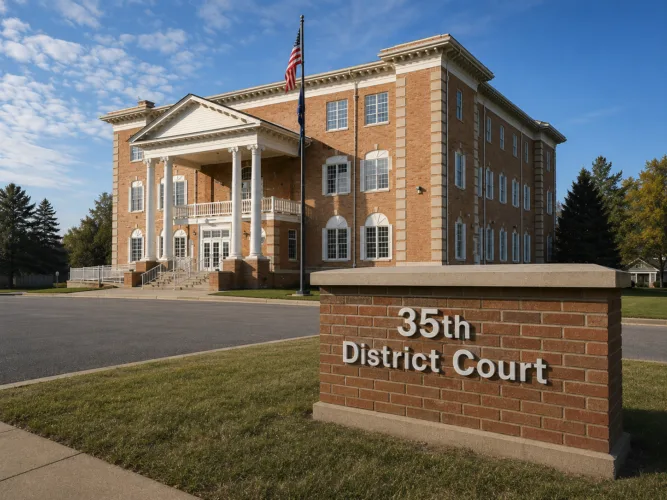 35th District Court building in Plymouth, Michigan, where Canton DUI cases are heard